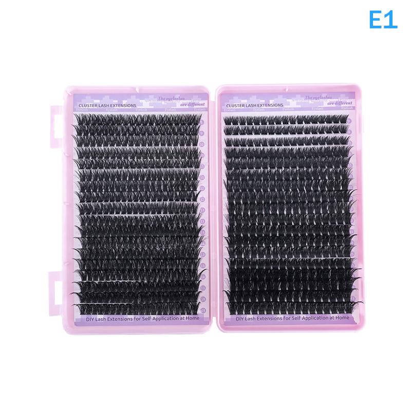 Lashes Cluster Diy Lash Extension Mixed Tray Clusters Eyelashes Fluffy Individual Lashes With Lash Bond And Seal And Tweezers