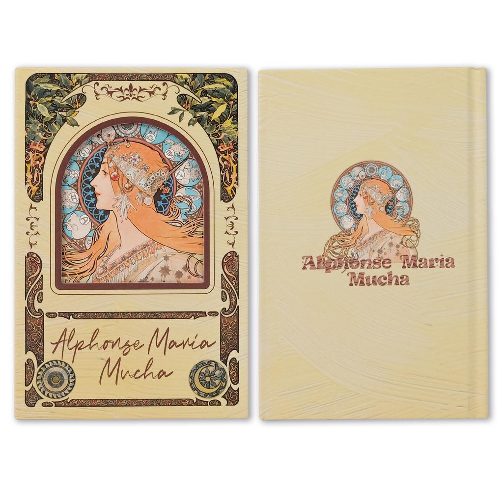 Seria Ilustracji Vintage Muxia Twarda Oprawa Magnetyczny Składany Notatnik Książka do Zapisów Konferencyjnych