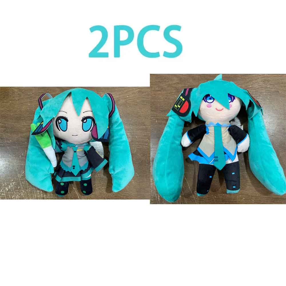 **New 24.5cm Hatsune Miku Plush Fuwafuwa Anime Kawaii Cute Cool Toys Dolls Plush Room Car Desk Decoration Birthday Gifts For Fan