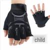 Boys' Non-Slip Tactical Fingerless Gloves for Outdoor Sports & Fitness