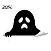 Ghost Witch Party Decor Halloween Silhouette Static Window Stickers, Waterproof PVC Decals, Clings Removable for Home Glass Decoration Film