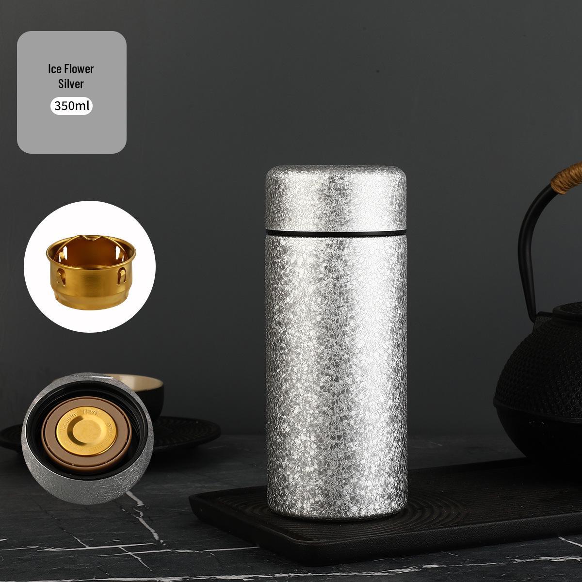 Mini Titanium-Coated Stainless Steel Thermos - Perfect for Couples, Kids, Office, Pocket, or Gift Use 350ml - 450ml
