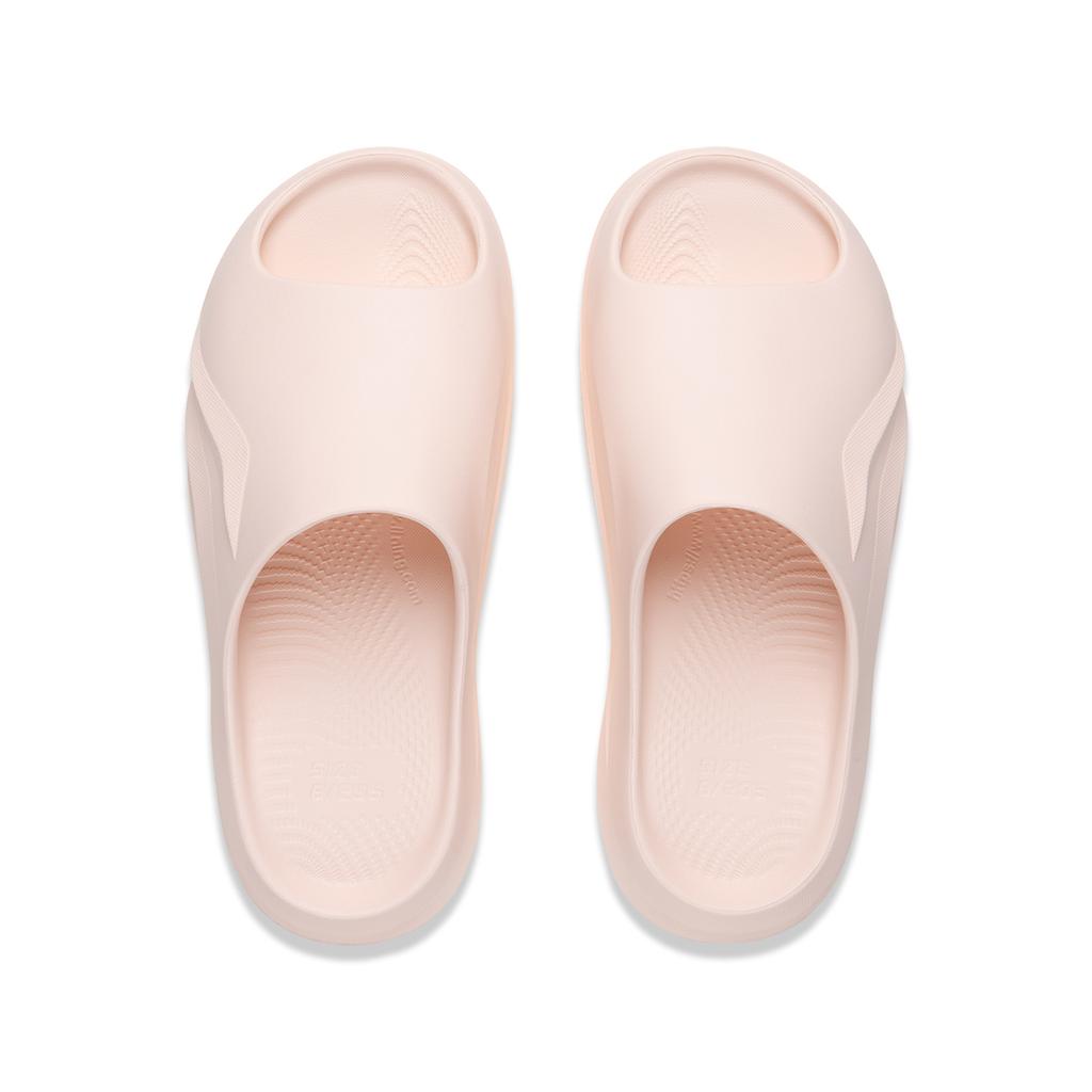 Li Ning Abrasion Resistant Cushioning Slide Slippers Unisex Pale Pink AGAW007-4