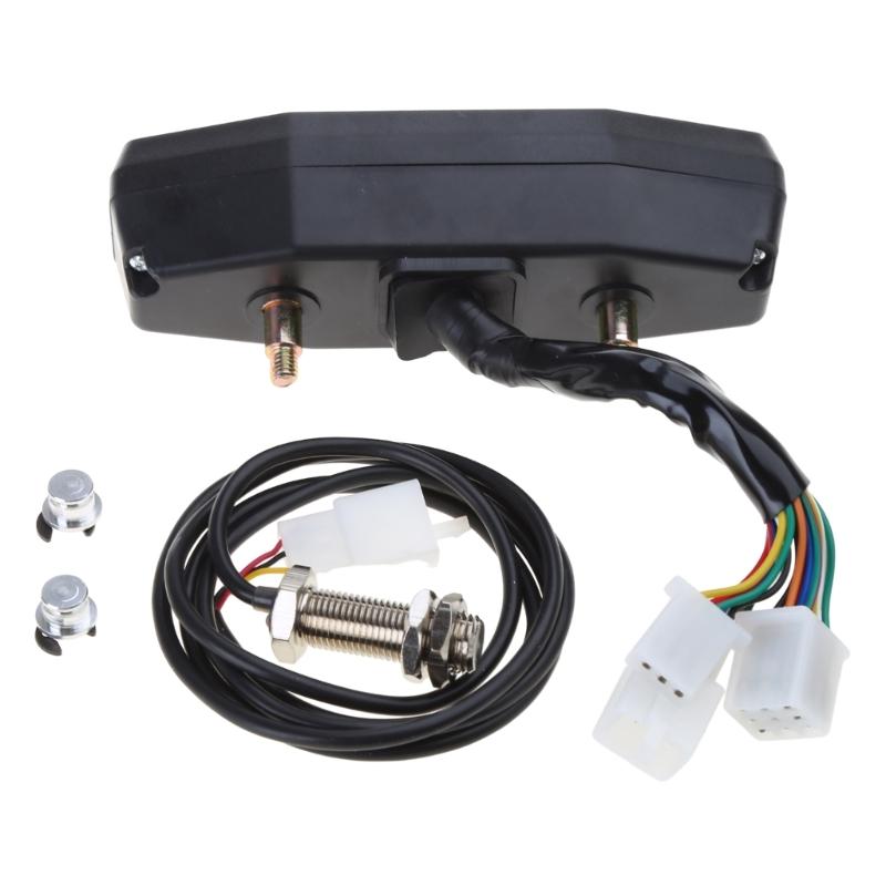 Motorcycle Speedometer Color Display Tachometer Oil Gauge Odo-Meter Compact