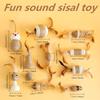 5pcs Cat toys for indoor cats, Sisal Cat Toy, Cat sisal chew toy,Cat toy interactive,Cat Toy Set with Sisal & artificial feather