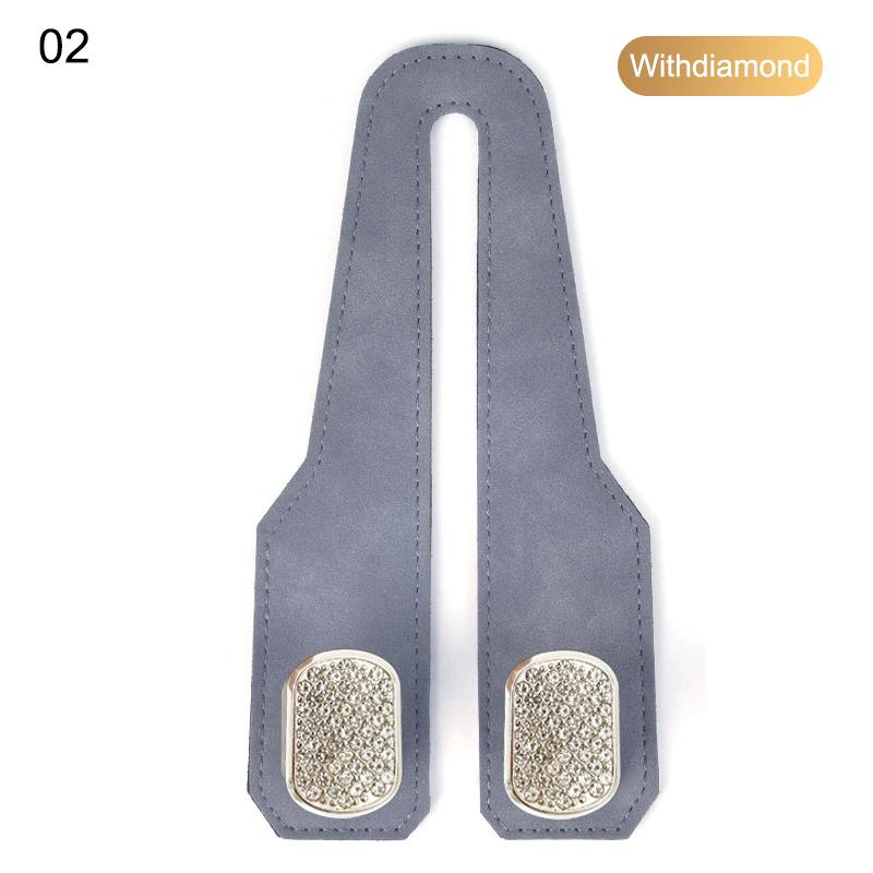 2 i 1 Bil Nakkestøtte Krok Premium Semsket Baksete Hengende Dobbel Krok 15 kg Stor Bærende Legeringskrok Henger Universell