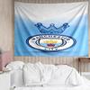 Manchester City Football Club Tapestry for Bedroom Aesthetic Classroom Tapestries Wall Hanging for Living Room Dorm Office,Ideal Creative Gift