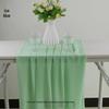 Blue Chiffon Semi-Transparent Fabric for Wedding Decor and Drapery