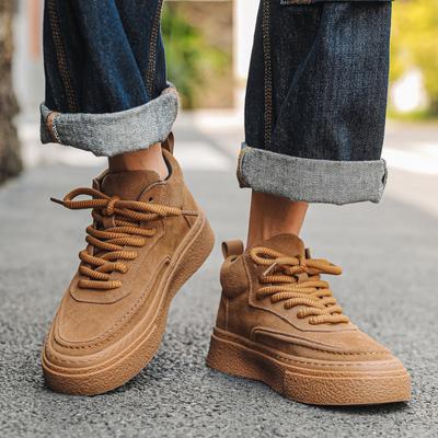 Fashionable and Casual Round Toe Style Sneakers High Quality Versatile Style Eenage Outdoor Sports Trendy Men's Walking Shoes