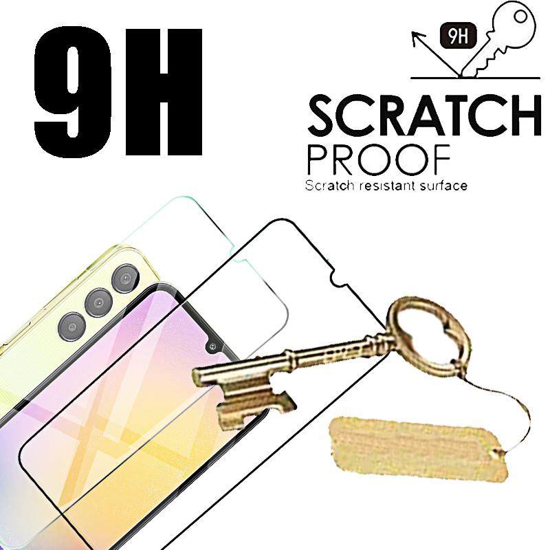 4 pçs vidro temperado para samsung a25 a15 a05s a54 a34 a24 a04s a73 a53 a33 5g a13 4g em galaxy protetores de tela película protetora