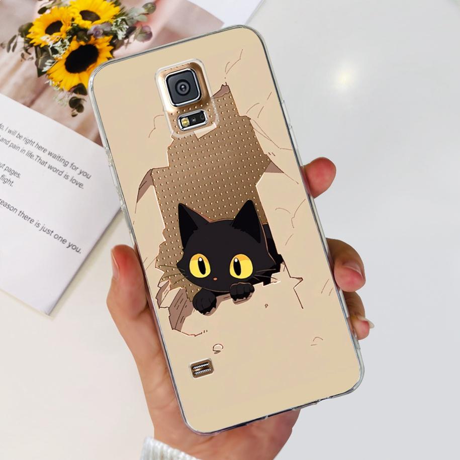 For Samsung Galaxy S5 Case G900F G900I i9600 S 5 Back Cover Cool Painted Soft Silicone Clear Phone Case For Samsung S5 Neo Coque