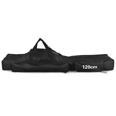 3 Layers Fishing Pole Bag Portable Folding Fishing Rod Storage Bag for Fishing Camping Hiking