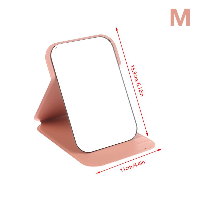 Desktop Makeup Mirror PU Leather Portable Vanity Mirror Foldable Hand Mirror Compact Mirrors Cute Pocket Mirrors For Travel Tool