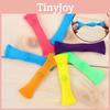 Colorful Stretch Mesh Bead Squeeze Toy Stress Relief Braided Net Tube With Marble 10.5cm Size