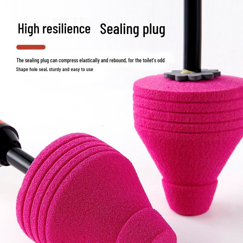 Household Leather Toilet Plunger: One-Shot Unclogging Tool with Suction Cup