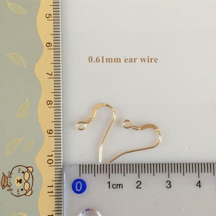 High Quality 14K Gold Filled Ear Hook Wires for DIY Handmade Jewelry Making Supplies