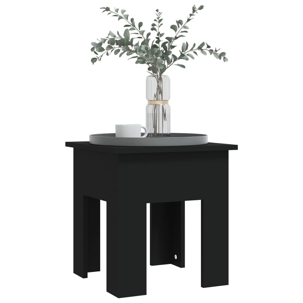 Coffee Table Black 40 X 40 X 42 Cm Particleboard