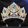 Peigne Couronne Élégant en Cristal pour Femmes Princesse Élégant Couronnes en Cristal Efficaces Diadèmes avec Pierre Colorée et Peigne