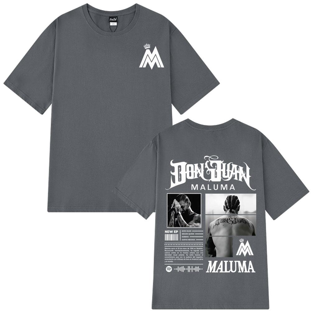 2025 Rap Album Graphic T-shirt, Men's Hip-hop Fashion Retro Short-sleeved T-shirt 100% Pure Cotton Oversized T-shirt Streetwear