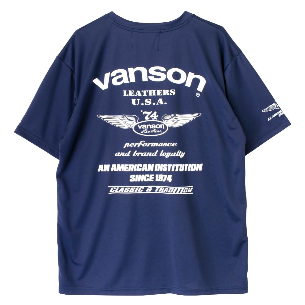Vanson Streetwear Mesh T-Shirt, Navy
