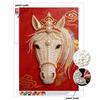 DIY Pearl Diamond Art Painting kits for Adult and Beginners, Majestic Horse Sparkling Painting Craft Home Wall Decor handmade Gift