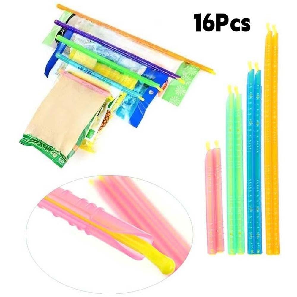 Packaging Sealer Stick Storage Sealer Clip Milk Powder Bag Food Seal Stick Seal Storage Clips Moisture-proof 16Pcs