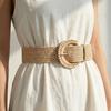 Fashion Women's Woven Elastic Belt Simple Women's Play Beach Belt Personalized Women's Bohemian Belt