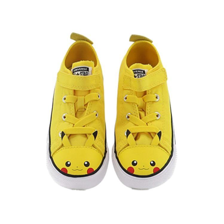 (TD) Converse x Pokemon Chuck Taylor All Star Easy-On Low 'Pikachu' Baby A01231C