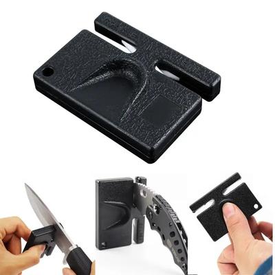 Pedra de Afiar Cerâmica Afiador de Facas Afiar Afiador Ferramenta de Bolso Acampamento ao Ar Livre Bushcraft Chaveiro
