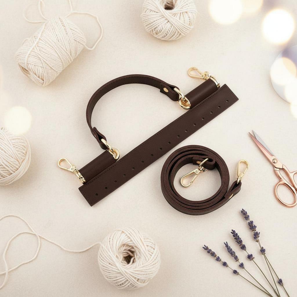 3 Pieces Woven Bag Handle Strap Easy to Install Crossbody Set Multi-Length