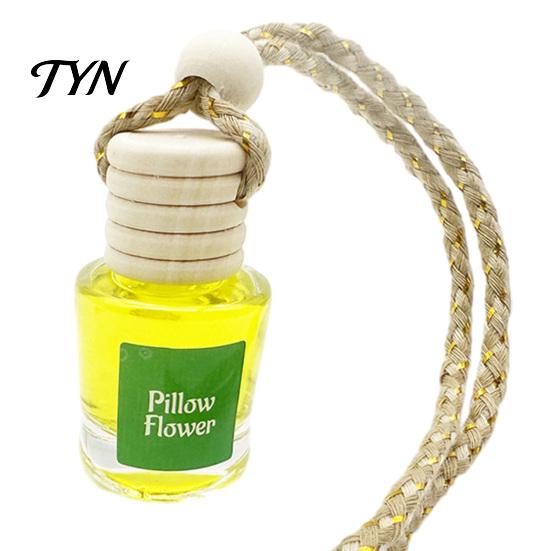 Hanging Essential Oil Bottle for Closet Car Aromatherapy, Glass with Volatile Wooden Stopper Diffuser, Portable Interior Accessories Air Freshener
