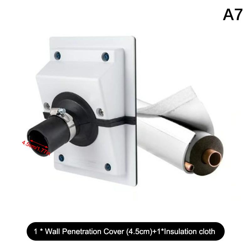 Hvac Wall Penetration & Line-Set Cover Kit Split System Adjustable Indoor/Outdoor Ac Line Set Sleeve, Water Butt Connector Kit