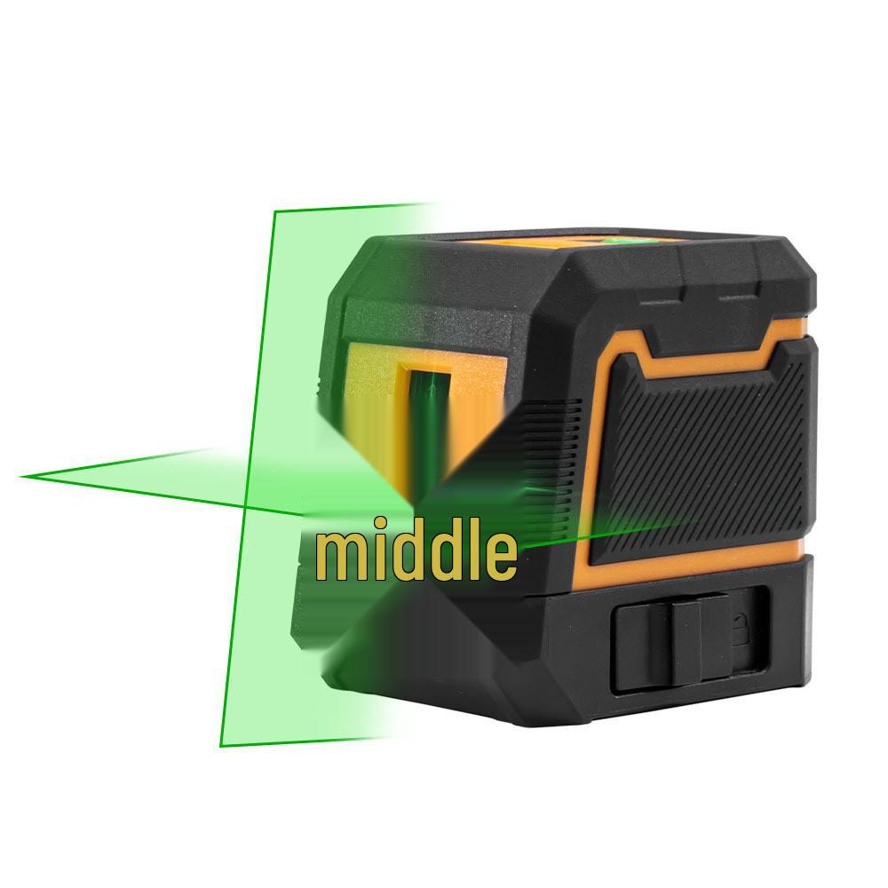 Mini Infrared Laser Level: High Precision, Outdoor, Green Light, Automatic Adjustment, 2-Line Emitter