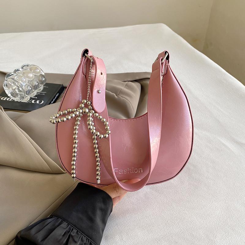 Modern Pu Material Crescent Bag For Women With Unique Design And Ample Storage