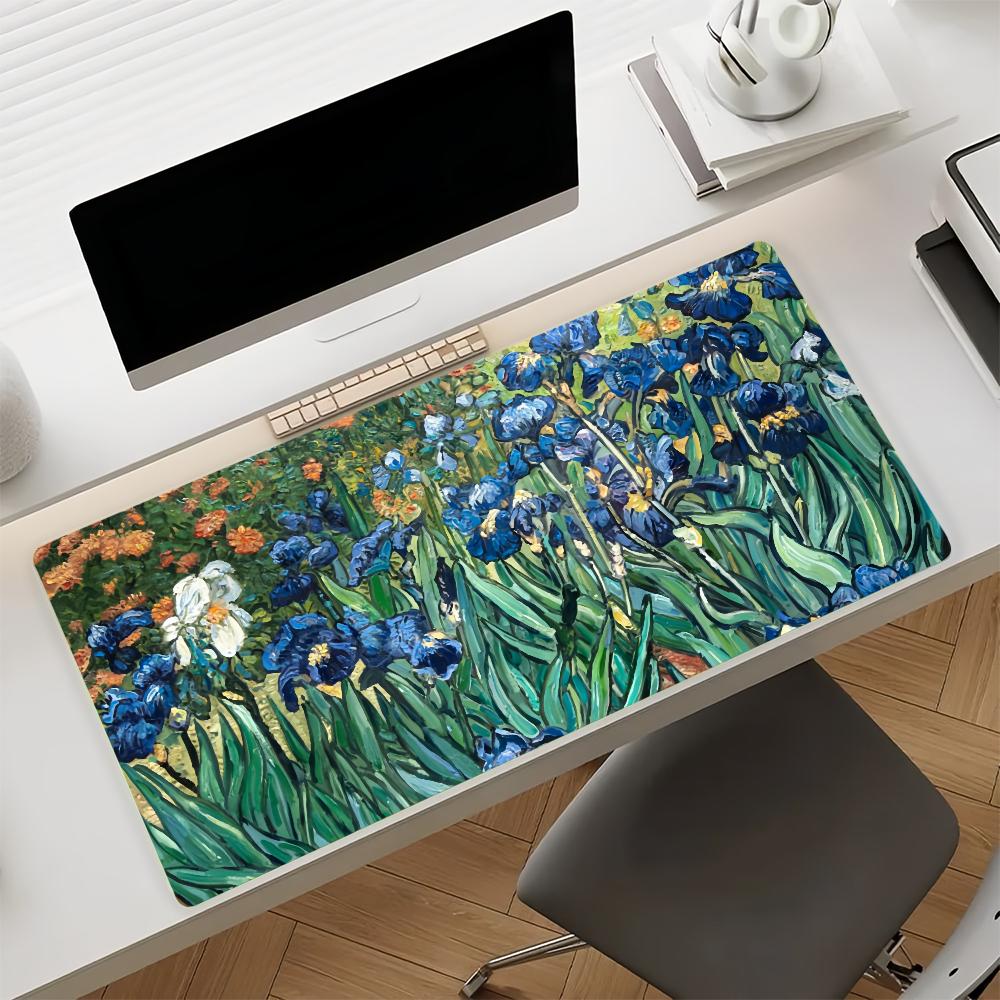 Art Van Gogh Mouse Pad Nonslip Rubber Gamer Balance Computer Mat Decoracion Deskmat Laptop Office Large