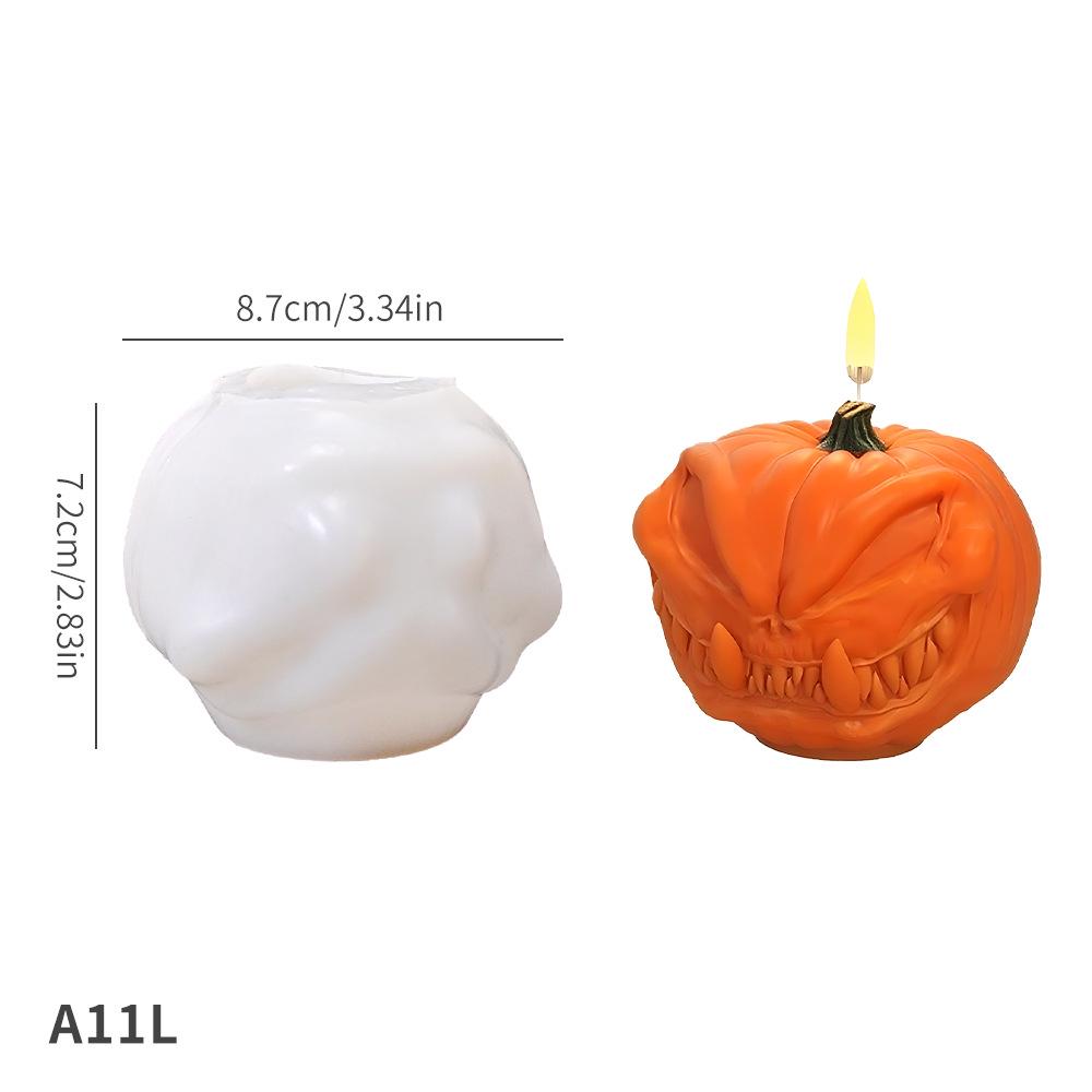 

Halloween DIY Silicone Mold - Big-Eyed Monster Skull Candle