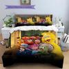 Sesame Street2 Pattern Bedding Quilt Set  Home Decoration  Gift (1 * duvet cover + 2 * pillowcase  without core)