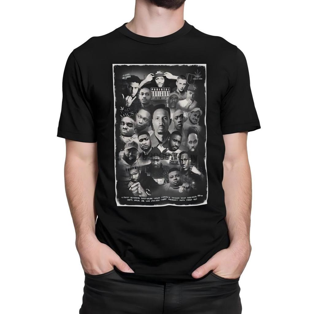 90s Hip Hop Legends Collage T-Shirt