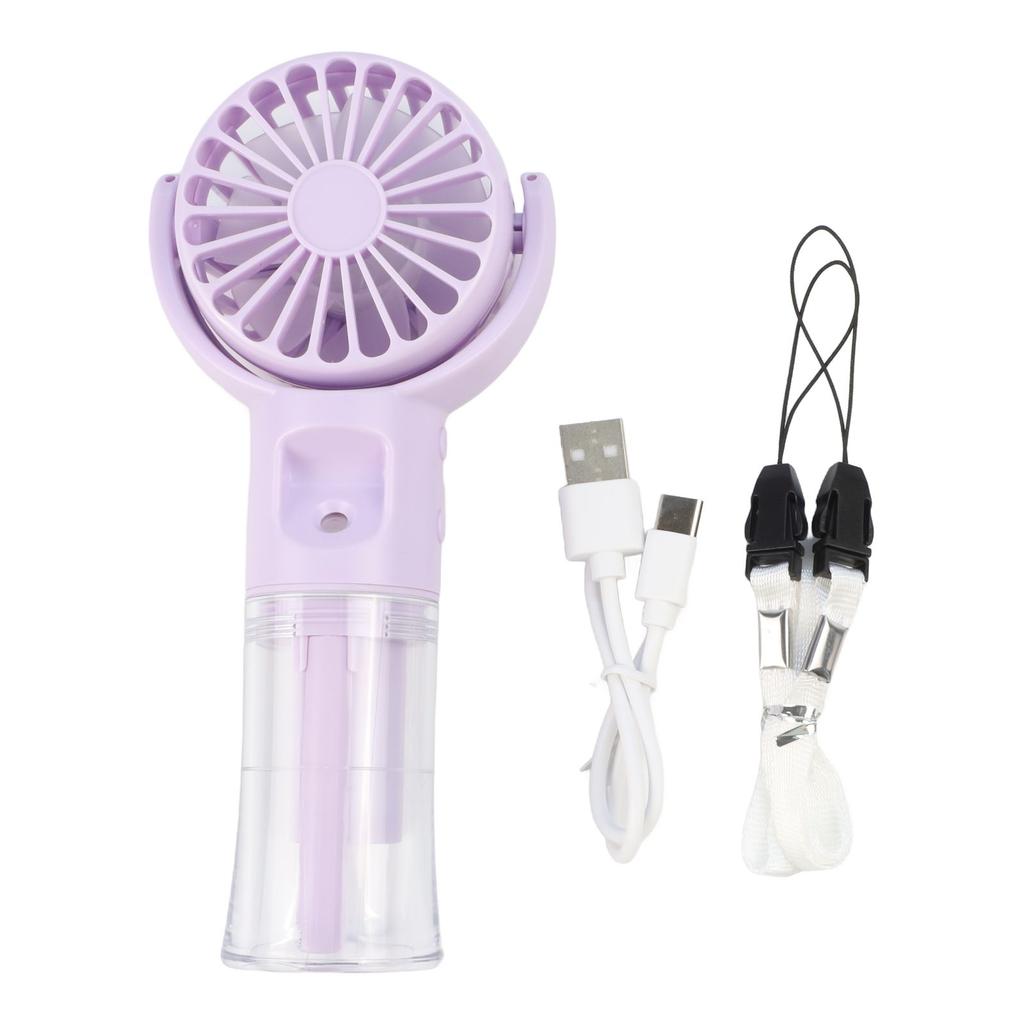 Mini Spray Fan Handheld Spray Water Fan For Hot Weather Lightweight Refreshing Mist 2000mAh Battery Easy To Carry