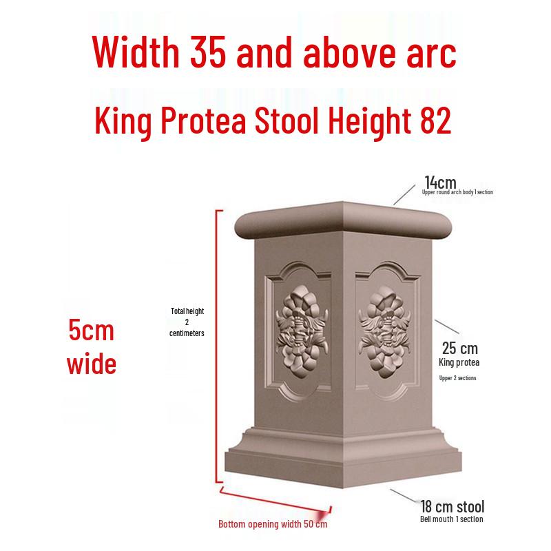 European Villa Courtyard Roman Column Base for Exterior Wall Decoration