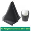 För Range Rover Evoque 2011-2018 Växelvred Damask Stövelskydd Fodral Spak Växlingsspak Penna Bilstyling Tillbehör