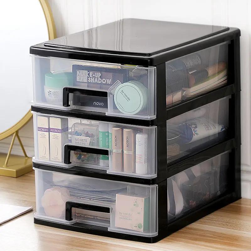 2/3/4/5 Layers A4 Paper Document Storage Box Transparent Plastic Desktop File Sundries Drawer Makeup jewelry Storage Organizer