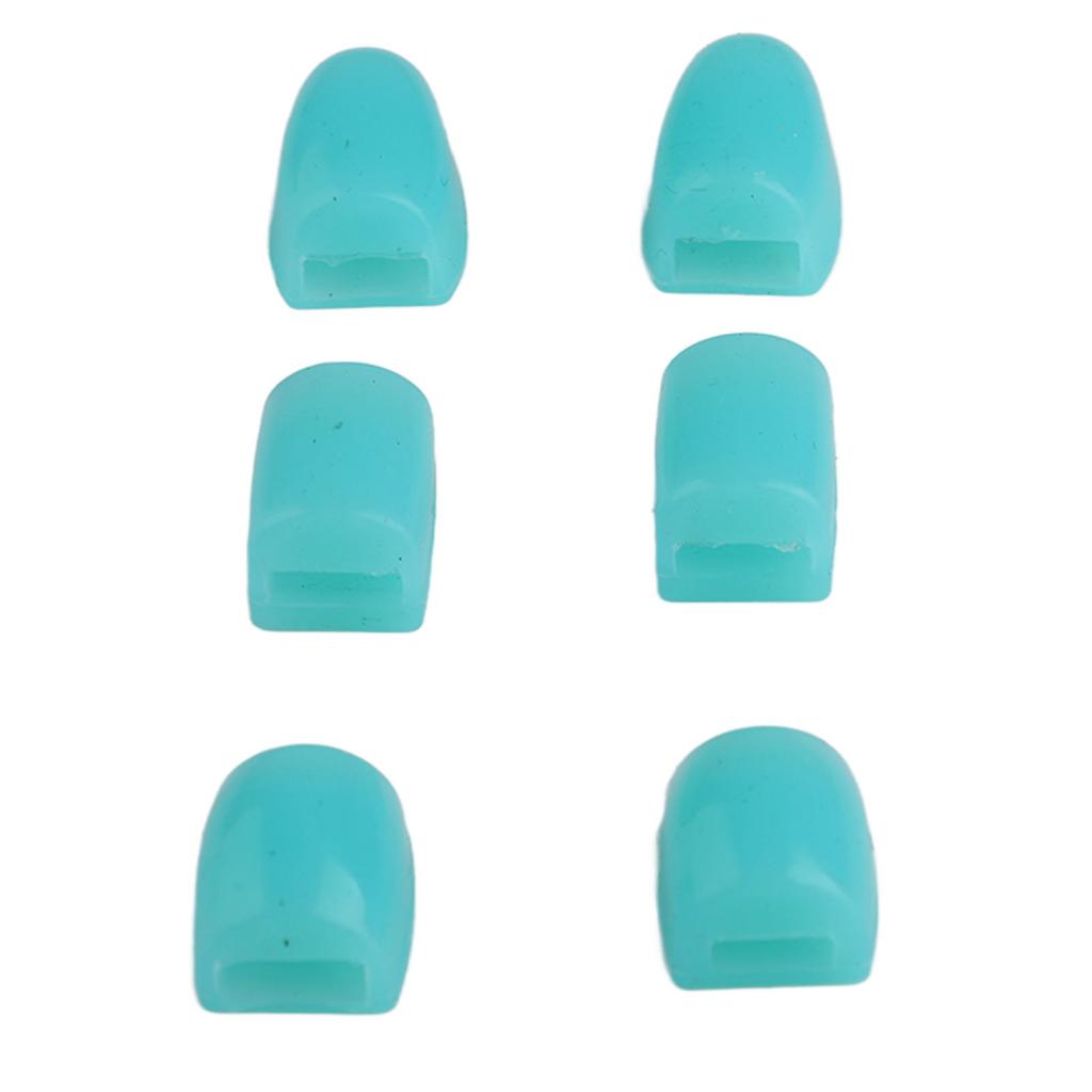 6Pcs Saxophone Key Risers Silicone Comfortable Cushioning Saxophone Finger Pad Sax Thumb Pad