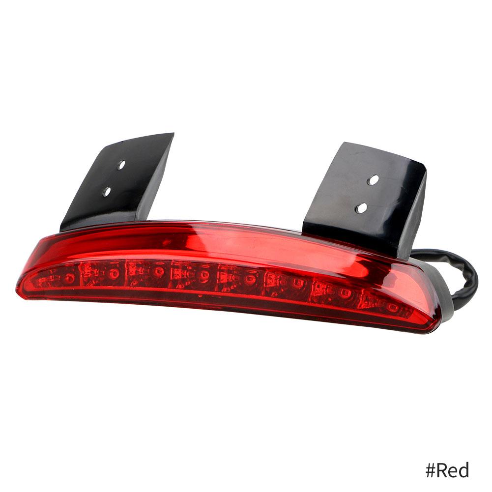 Motor Bike Motorcycle Lights Rear Fender Edge Red LED Brake Tail Light Motocycle for Touring Sportster XL 883 1200 Cafe Racer