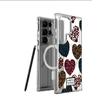 Leopard Heart Magnetic Transparent Case for iPhone 15/16/17 Pro Max