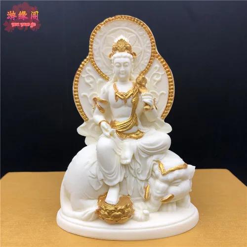 1pc Ivory fruit Guanyin Bodhisattva Desktop Crafts living room vehicle Bedroom decor Daily gift giving Thanksgiving blessing