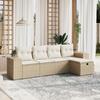 VidaXL Garden Lounge Set with Cushions 5 Pcs, Patio Sofas, Patio Furniture Set, Outdoor Furniture, Beige 3264394