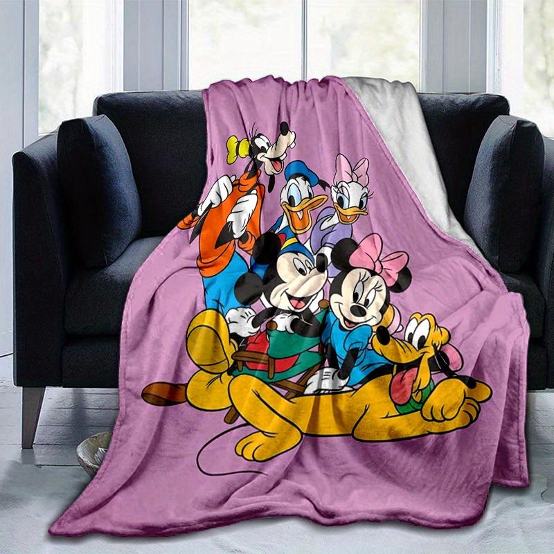 1pc, Disney Mickey Mouse Family Throw Blanket Soft & Cozy for Home Decor, Couch Cover, Travel