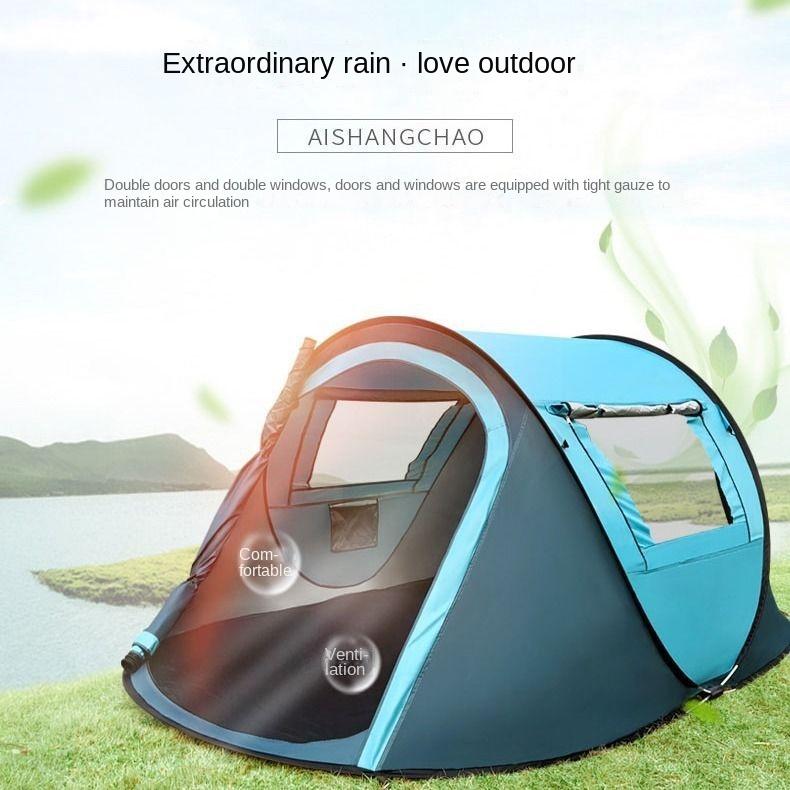 

Палатка для улицы, автоматическая, 3-4 двойных, домашняя, непромокаемая, с защитой от насекомых, для использования на открытом воздухе, для взрослых и детей, тент от солнца