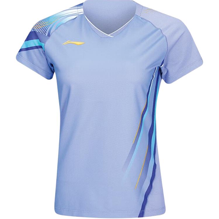 Li-Ning Soft Fashionable Versatile Casual Short Sleeve T-Shirt Women Tops AAYV146-4